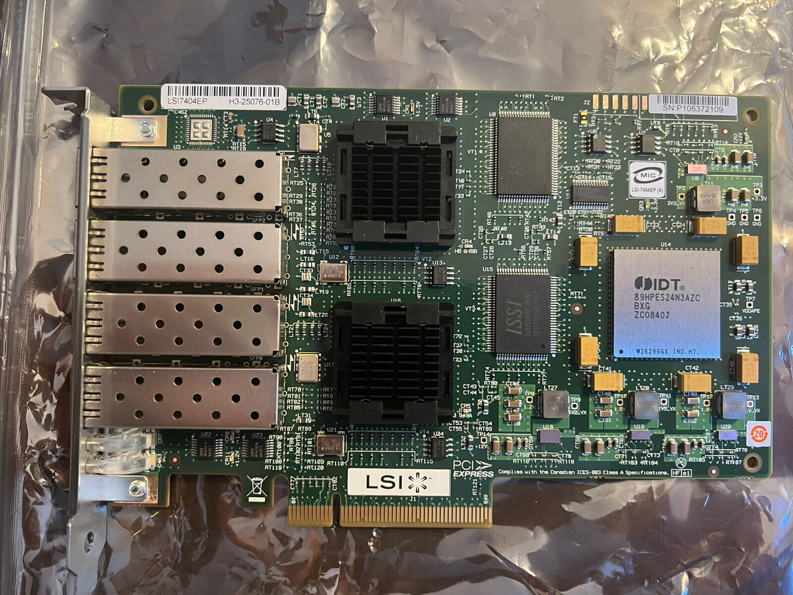 LSI Logic LSI7404EP-LC 4Gbp/s 4-Channel Controller Host PCIe