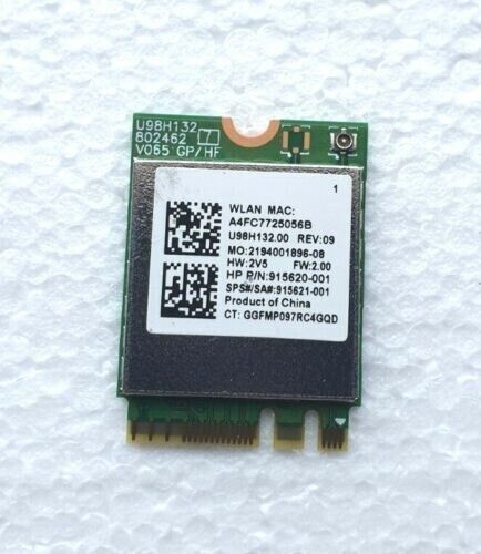 HP 15s-eq0029nl Wireless Bluetooth Board WiFi Card - REALTEK RTL8821CE