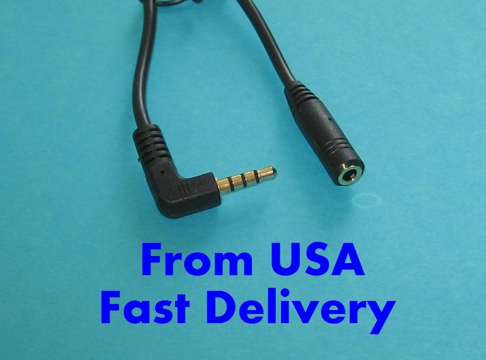 2PK 6 Ft DC Pro Premium 3.5mm (1/8") Stereo 4-Pole TRRS Male to Female Cable USA