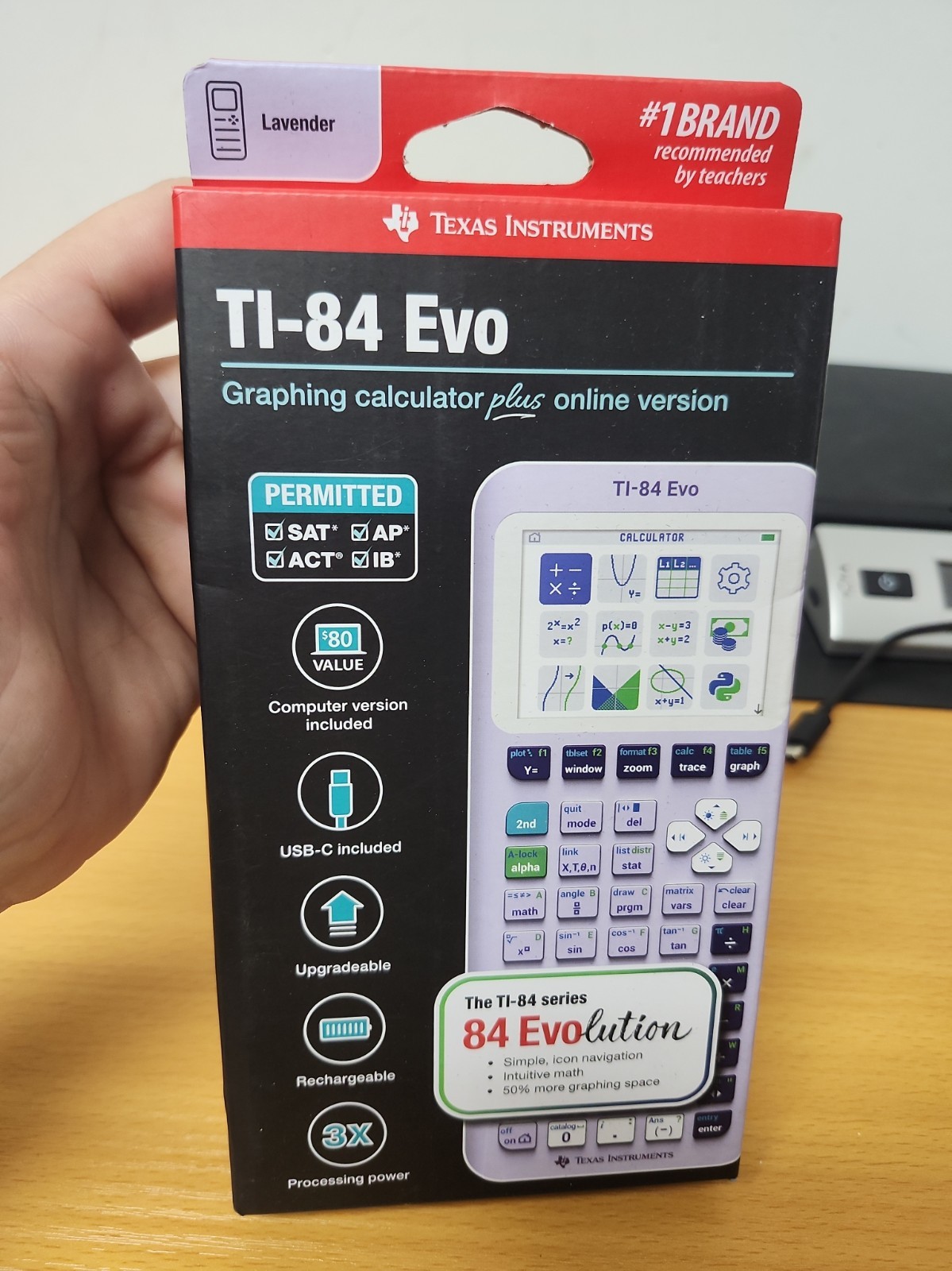 Texas Instruments TI-84 Evo Graphing Calculator - Lavender/  NEW  FAST SHIP