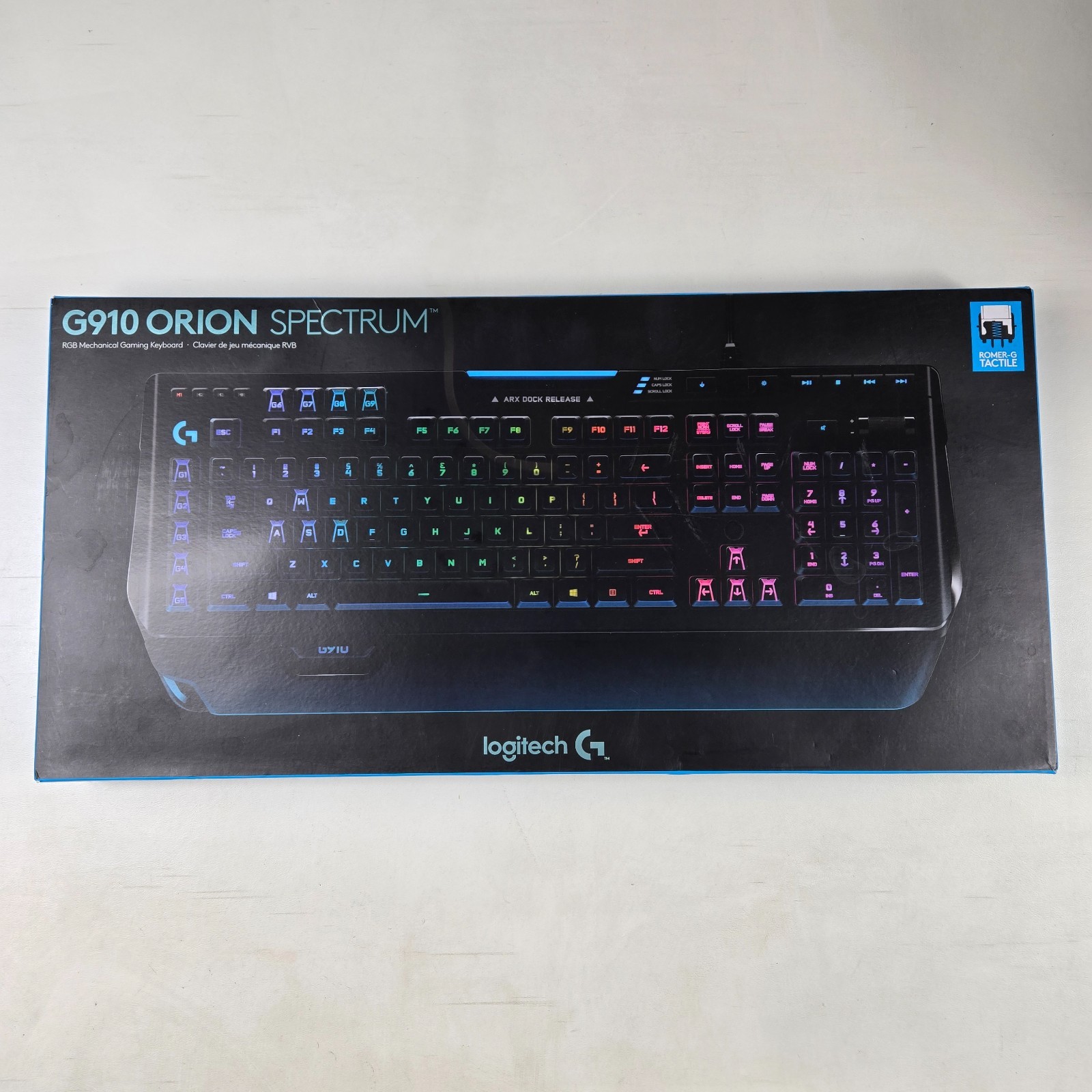 Logitech G910 Orion Spectrum Mechanical Gaming Keyboard RGB Black New Sealed