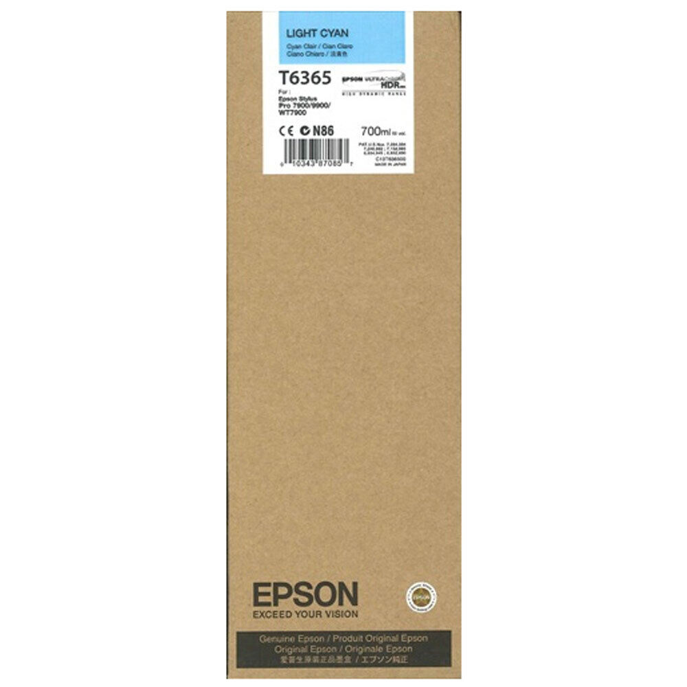 Genuine Epson T6365 Light Cyan Ink Cartridge for Stylus Pro 9890 9900 7700 9700