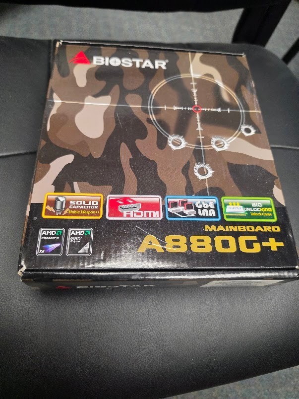 Biostar A880G+ AM3 Retro Gaming Motherboard