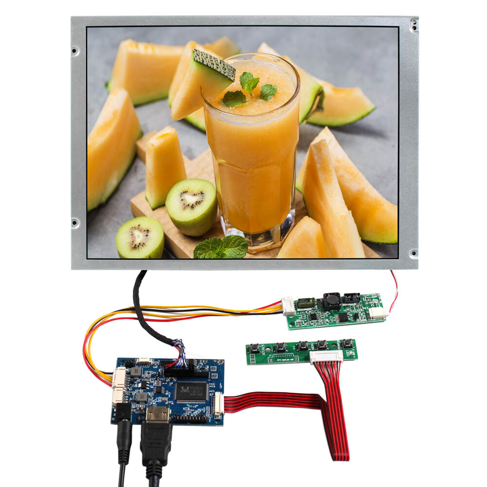 H/D LCD Controller Board 12.1inch 1024X768 TN 650nit Outdoor LCD Display