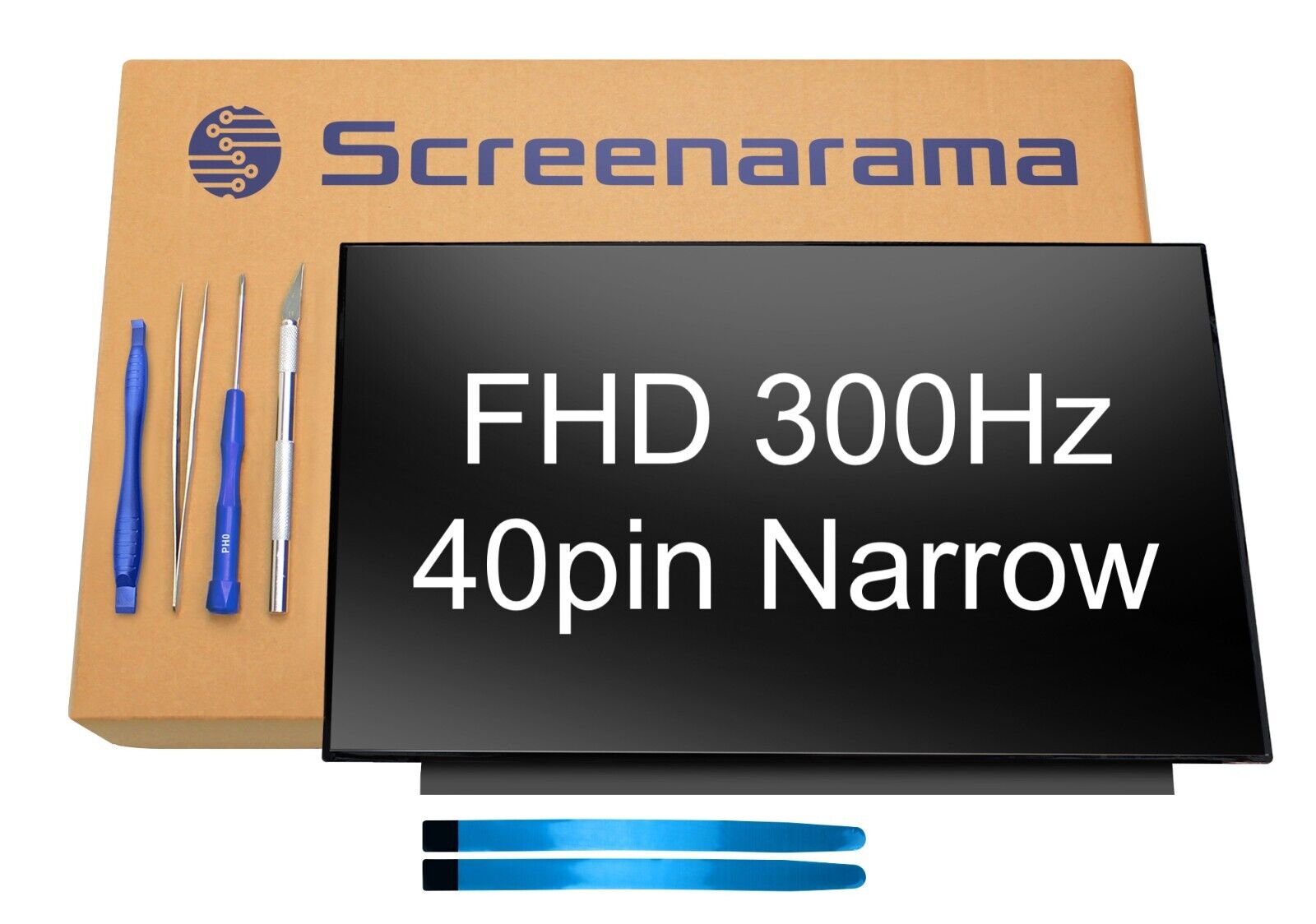 TL156VDXP01-01 FHD 300Hz 40pin Narrow LED LCD Screen + Tools SCREENARAMA * FAST