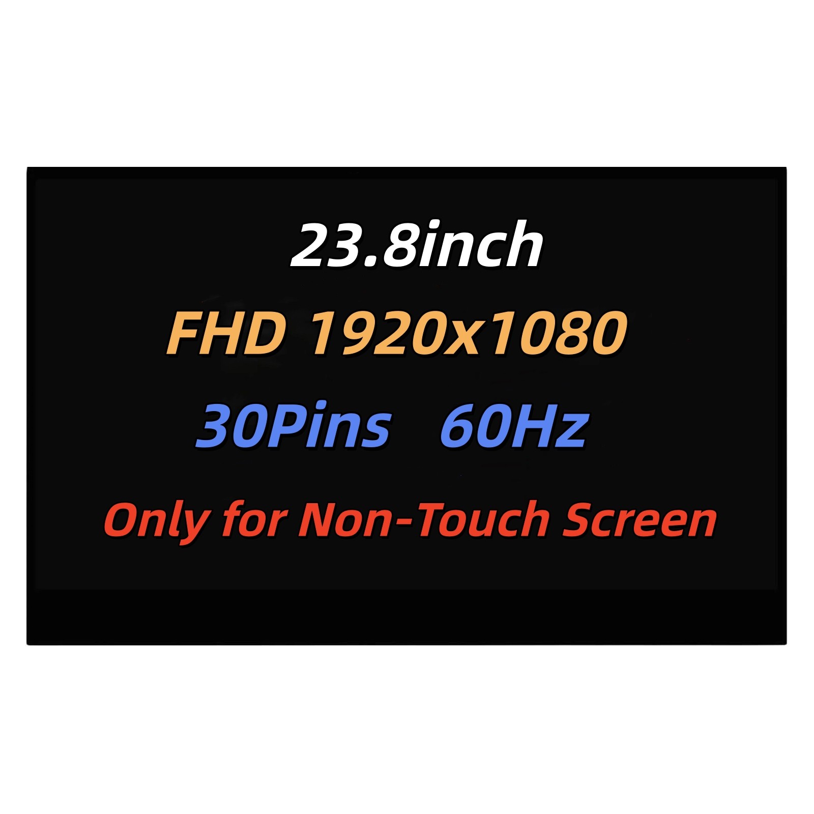 23.8" Replacement MV238FHM-N62 MV238FHM N62 FHD LED LCD Non-Touch Screen Display