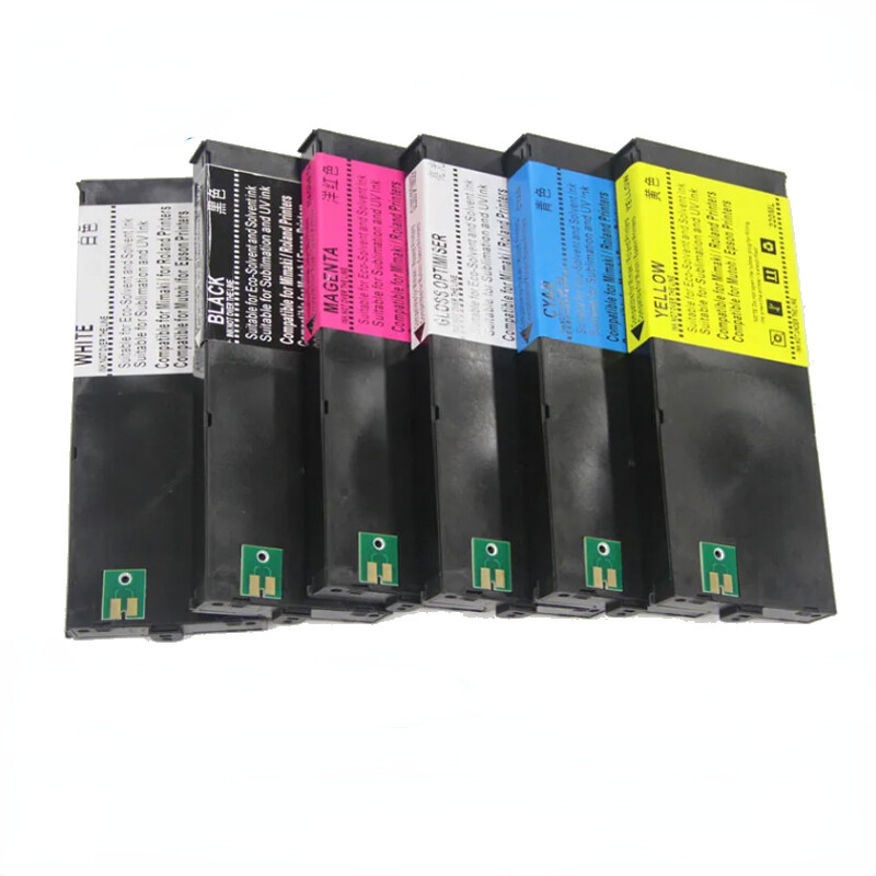 6×220ml ECO‑UV Ink Cartridge Fits Roland LEF‑300/20/12,LEJ‑640,LEC‑540