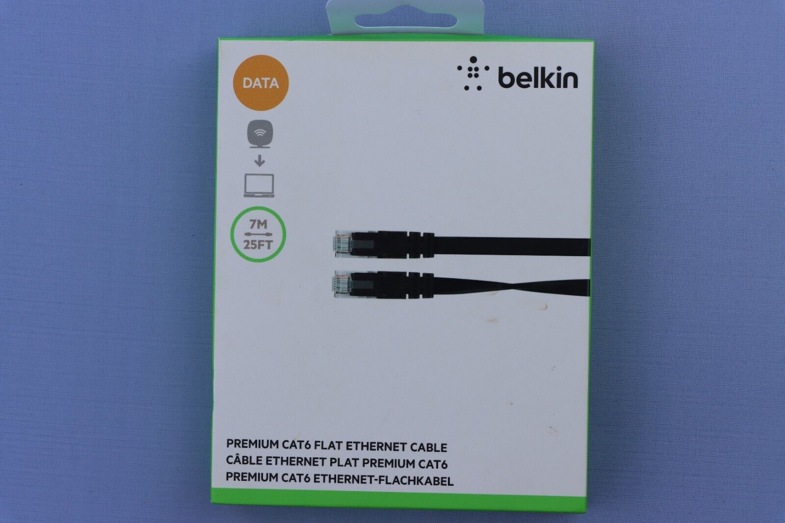 Belkin CAT6 Ethernet CAT 6 Cable LAN Network Modem Router RJ45 Patch Cord 25 ft.
