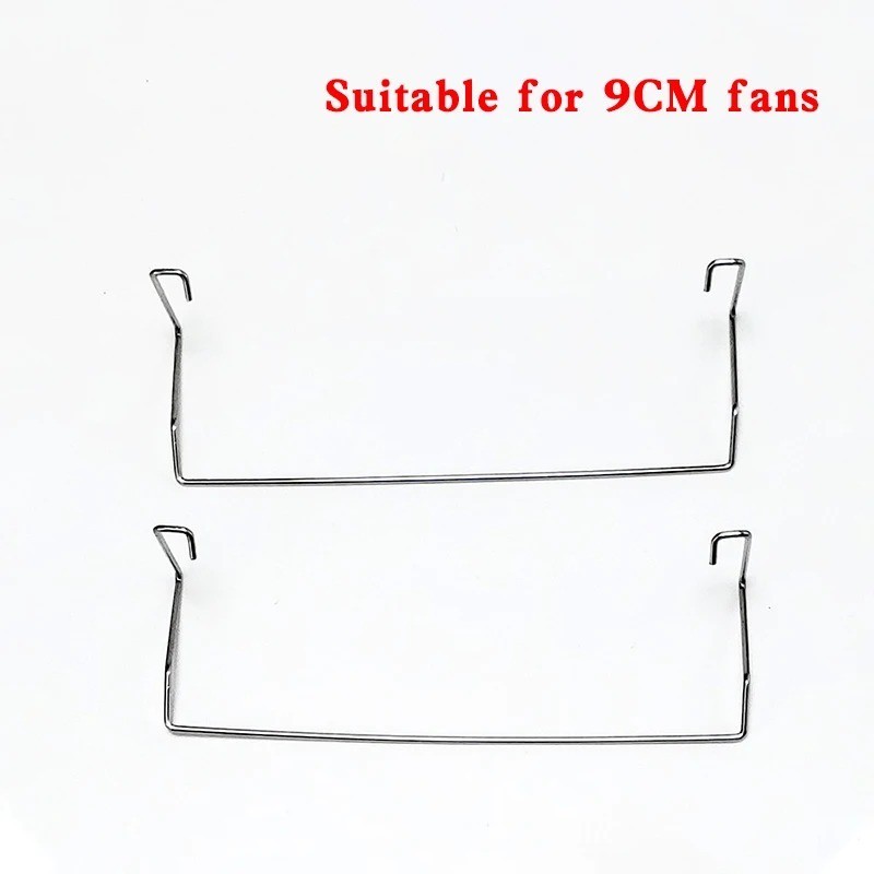 2Pcs CPU Fan Clips 80mm 90mm 120mm Stainless Steel Wire Heatsink Mount