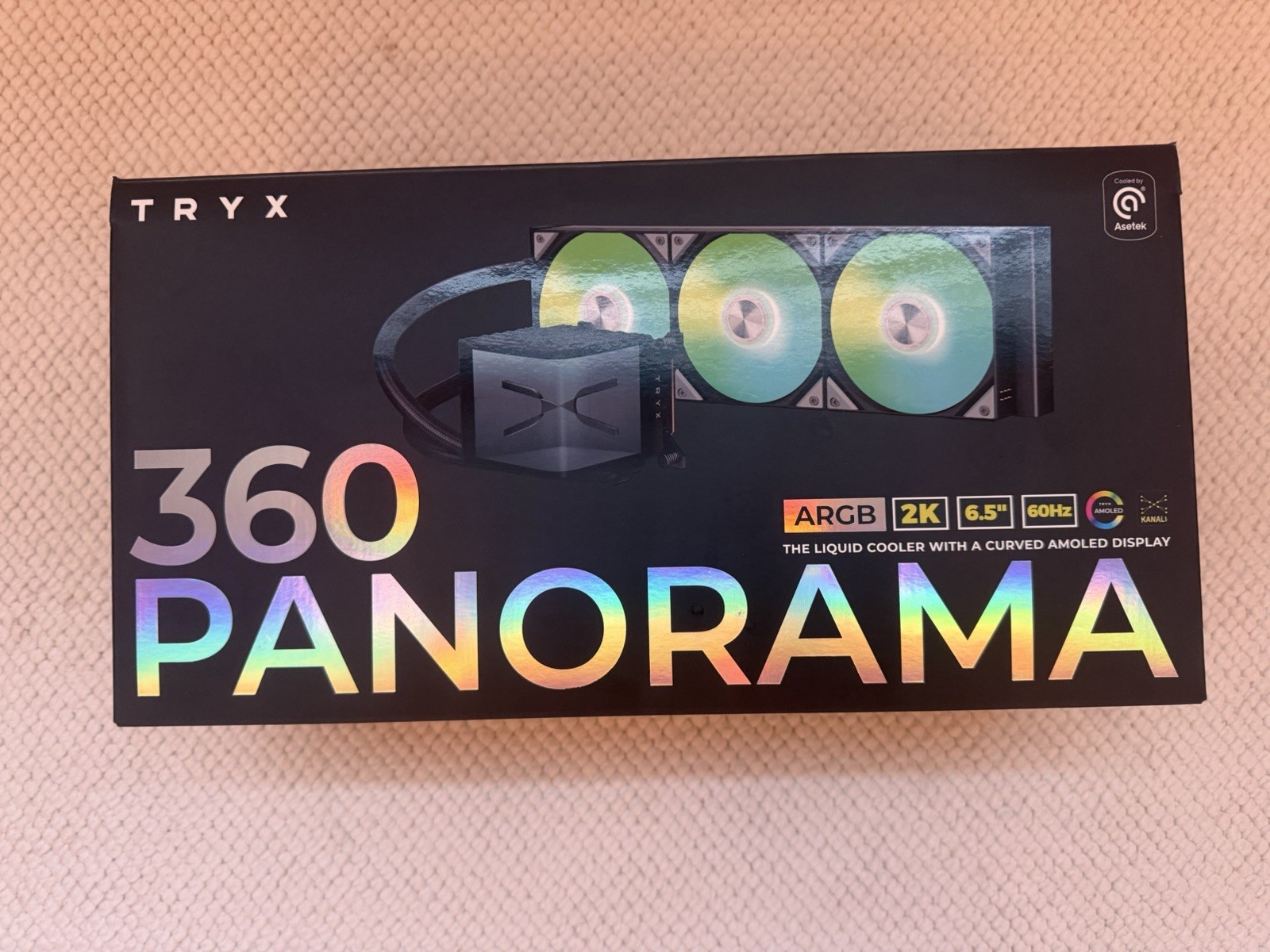 TRYX Panorama 360 ARGB 360mm All in One Liquid CPU Cooling Kit - Black