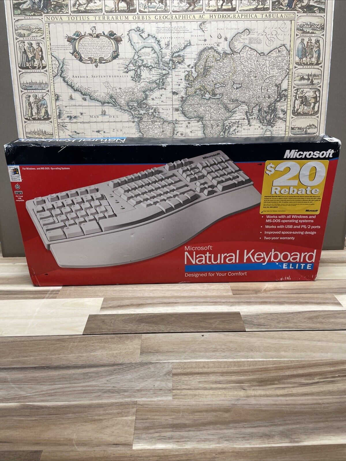 New Factory Sealed Microsoft Natural Keyboard Elite Wired