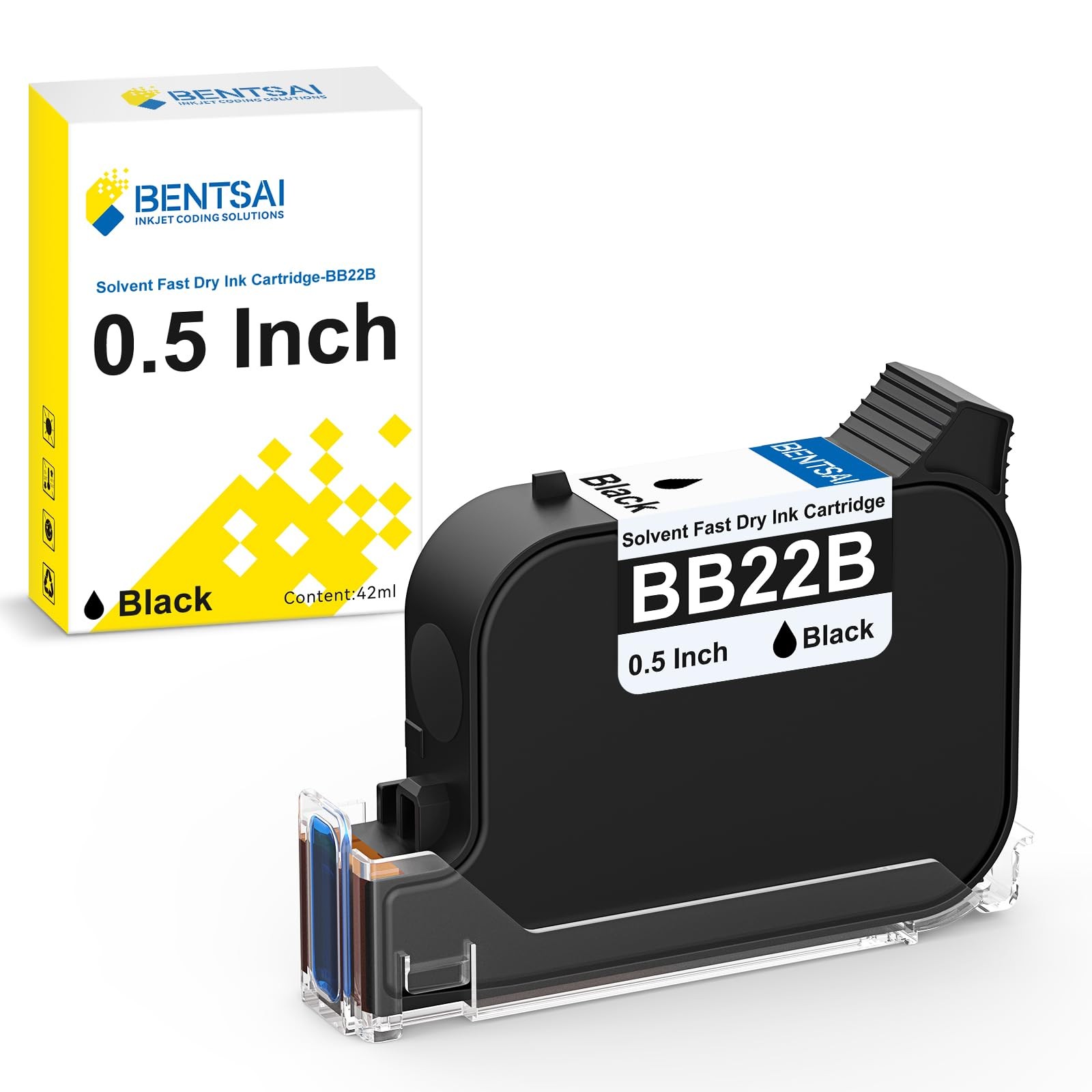 BB22B Original Solvent Ink Quick Dry Ink Cartridge Replacement for BT-HH6205B