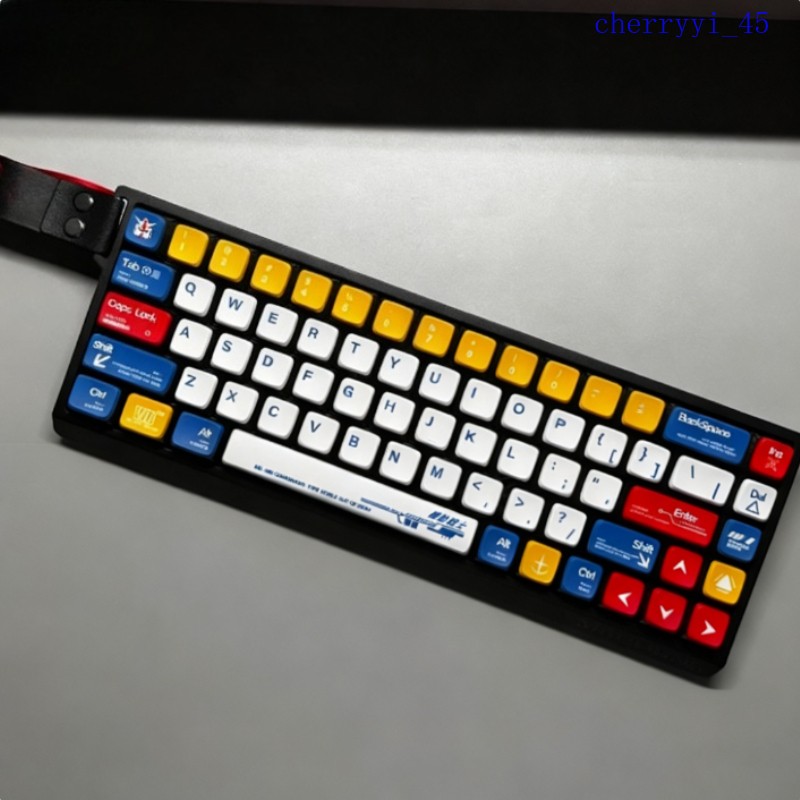Gundam RX-78-2 5Sided Backlit Keycap Thermal Sublimation Wooting Magnetic Switch
