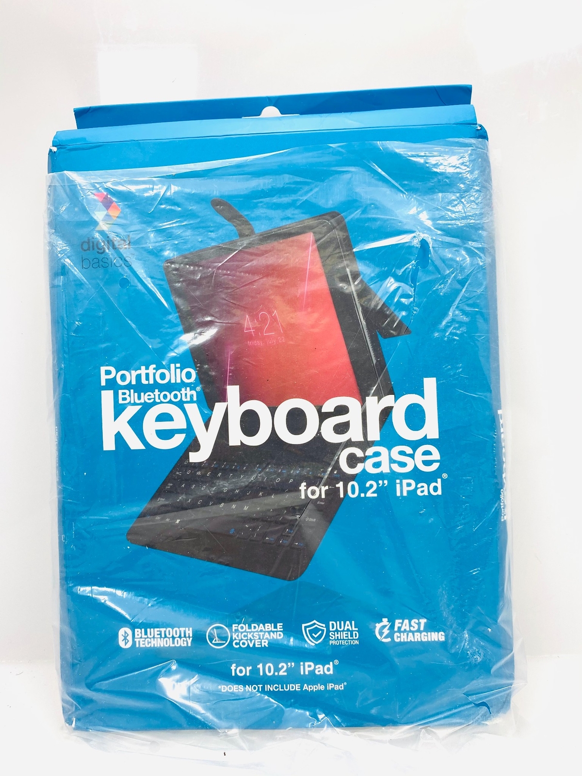 Digital Basics Portfolio Bluetooth Keyboard Case for 10.2" iPad Black