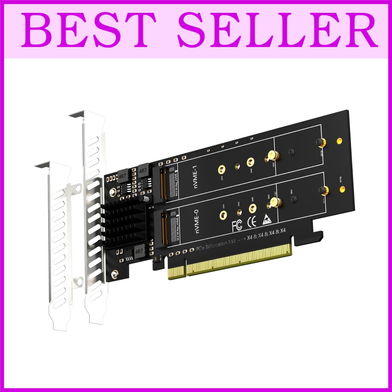 PCIe 4.0 X16 Adapter: 4 M.2 NVMe SSDs, No Bifurcation Needed
