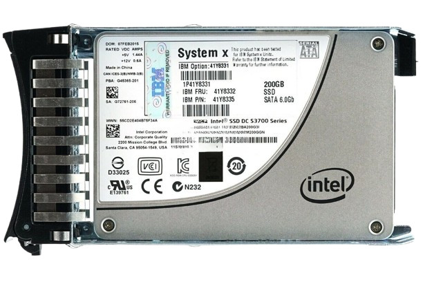 Intel IBM 41Y8331 41Y8335 200GB SATA 6Gb SSD DC S3700 SSDSC2BA200G31