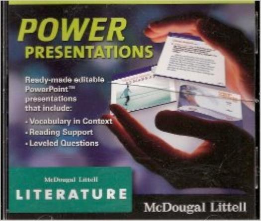 McDougal Littell Literature Grade 8 Power Presentations PC MAC CD PowerPoint