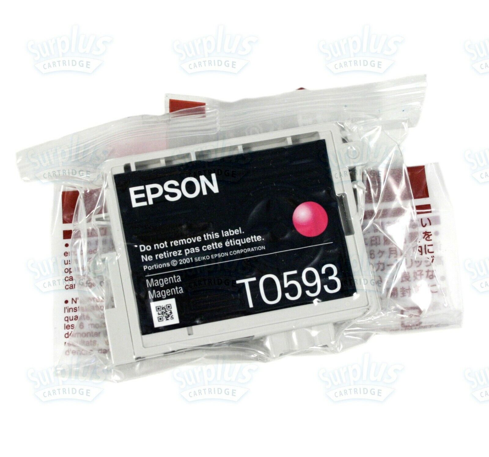 Genuine Epson T0593 Magenta Ink Cartridge 59 T059 T059320 Stylus Photo R2400