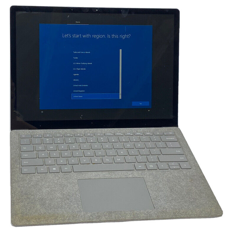 Microsoft Surface Laptop  1769 i5-8650U 1.9GHz 512GB SSD 16GB DDR3 Silver/Fair