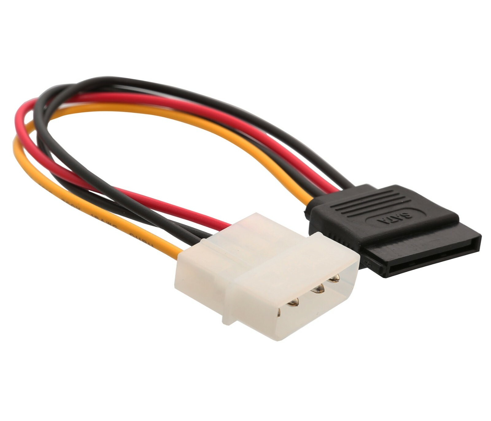 2 x IDE/Molex 4-Pin Male To Serial ATA SATA 15-Pin Female Power Adapter Cable