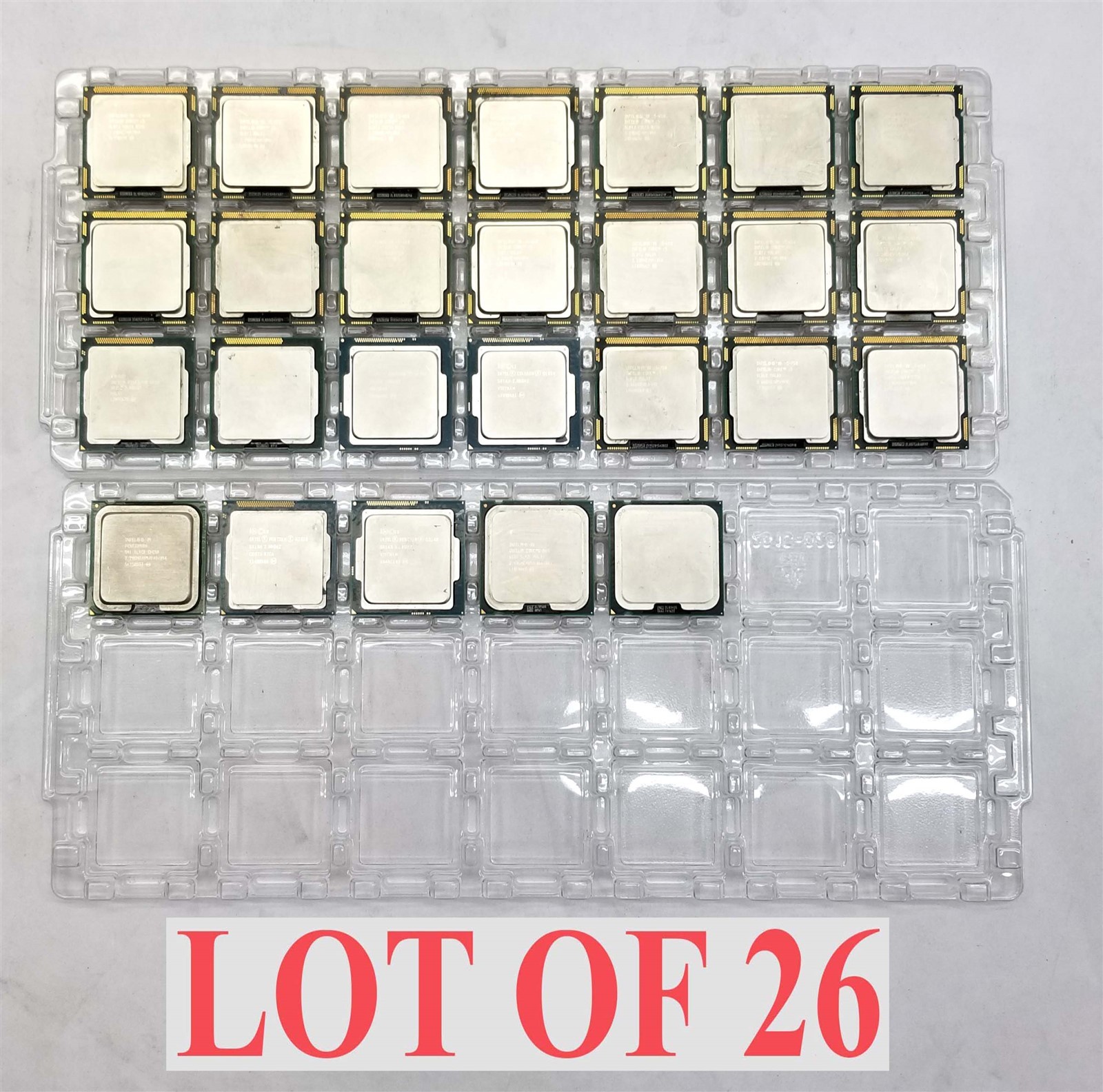 Intel Core Pentium CPU Processor 1st Gen i5 Celeron Core2 Duo Mixed Lot of 26