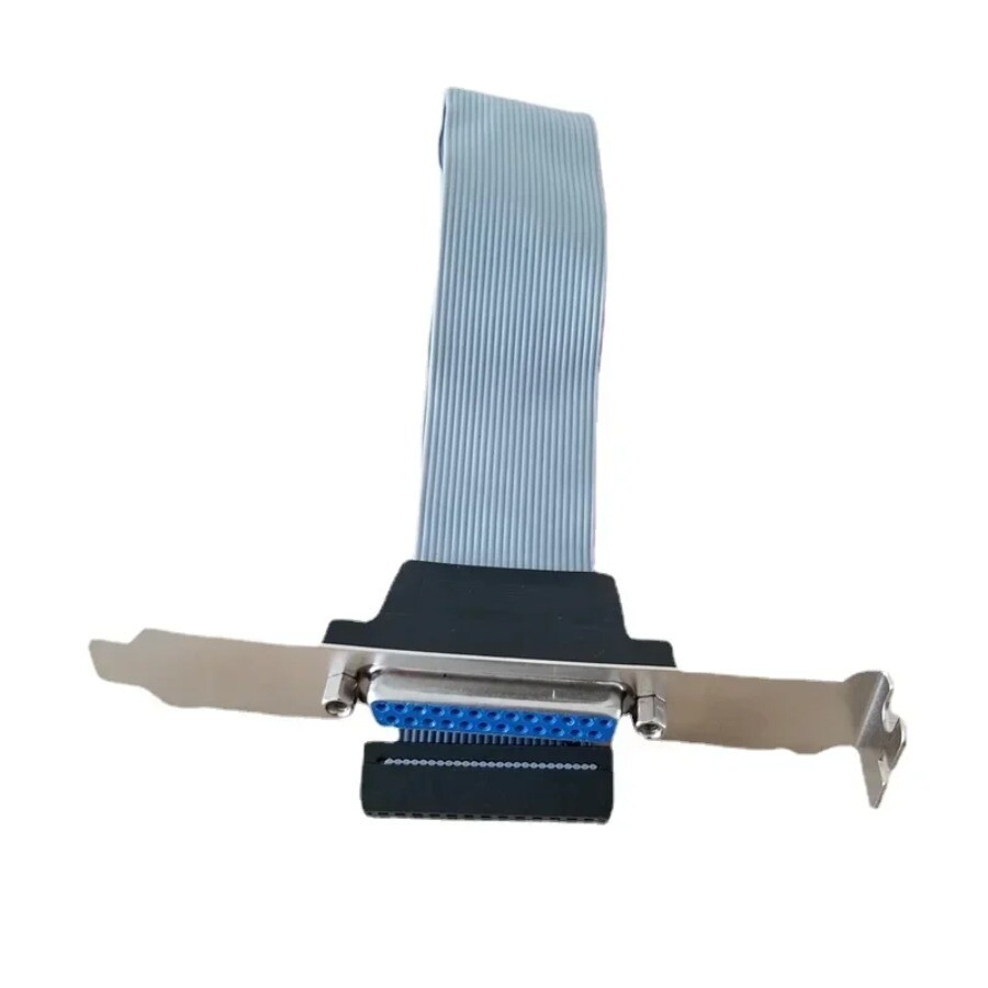 Internal Mainboard Parallel LPT 25Pin Print Port Cable Host Case Rear Bracket