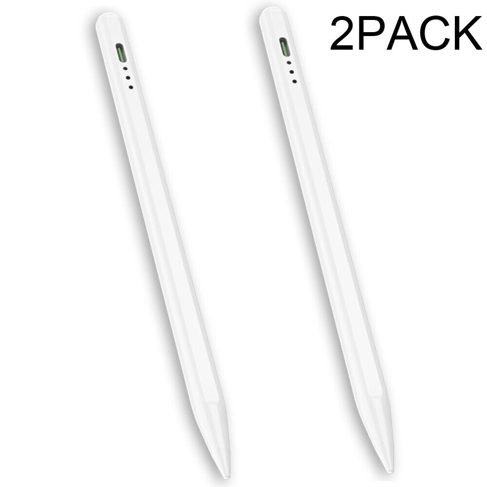2pcs For Apple Pencil Stylus iPad 10/9/8/7/6th, Air 5/4/3, iPad Pro 2018-2024