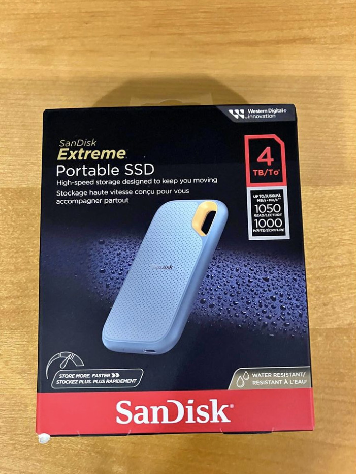 SanDisk 4TB Extreme Portable SSD External Solid State Drive - Brand New - Sealed