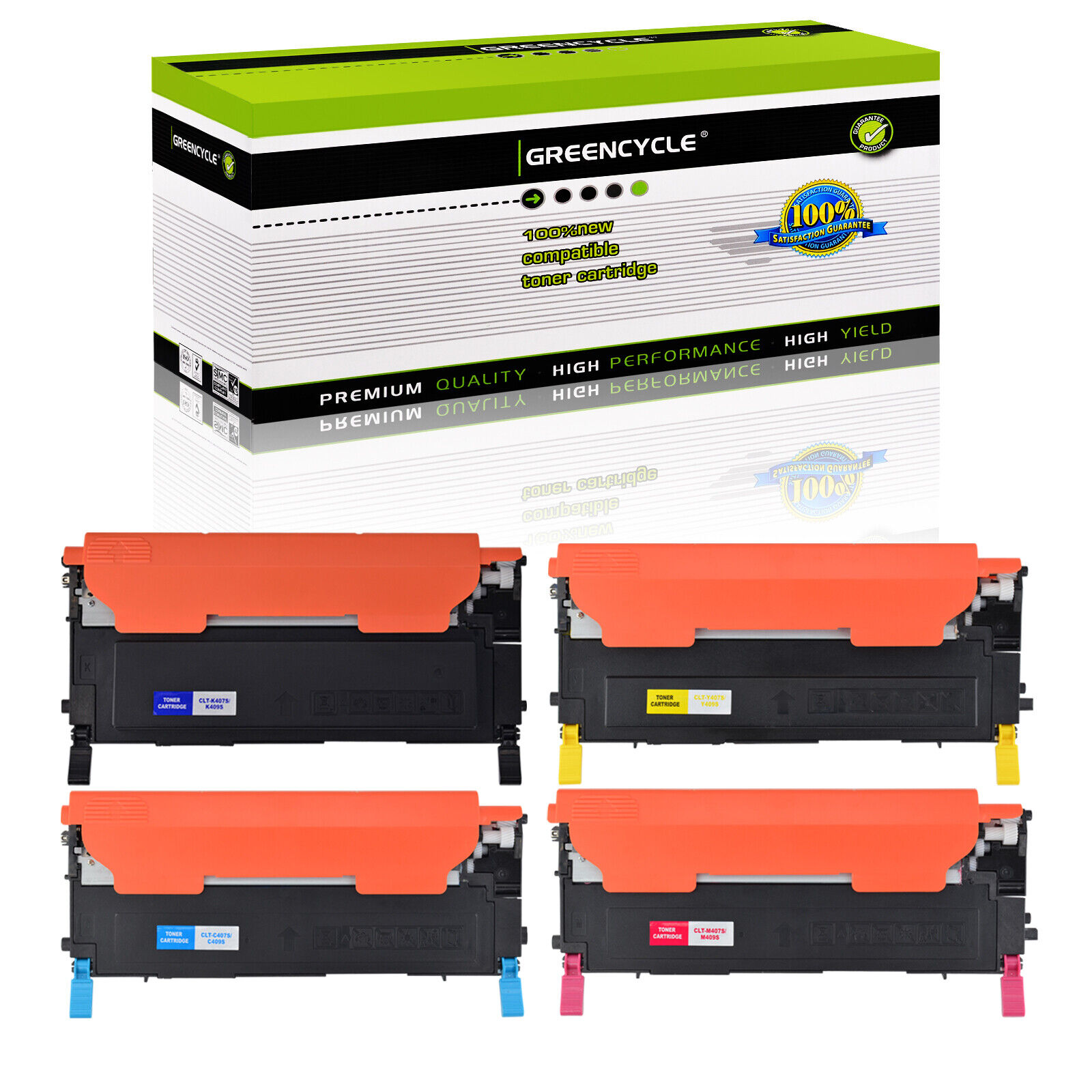 4PK CLT-409S Fits For Samsung Color TONER SET CLX-3170fn CLX-3175 3175n Printer