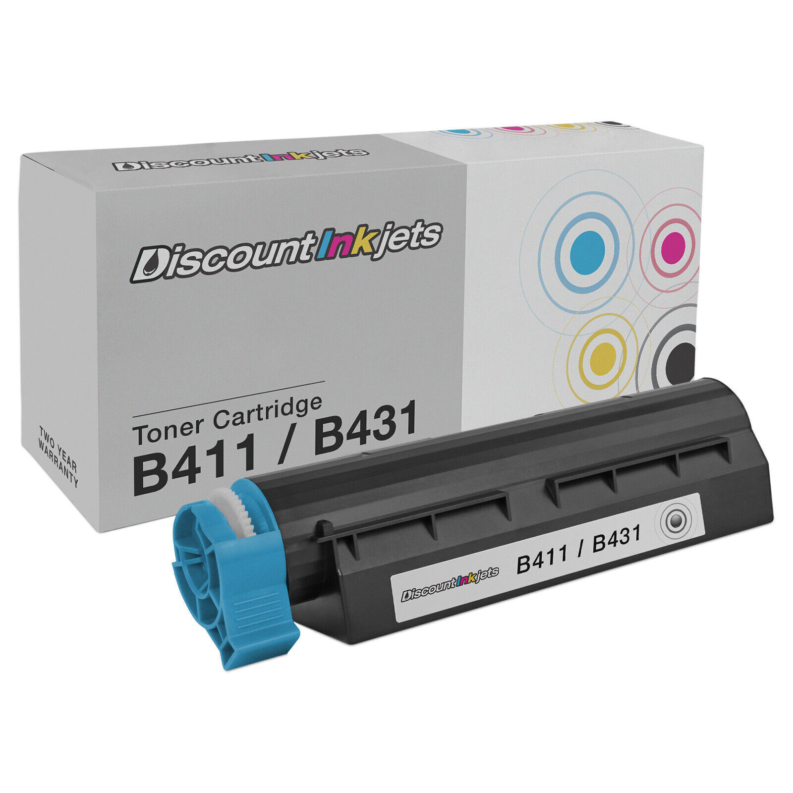 BLACK Toner for Okidata 44574701 BLACK Toner Cartridge OKI B Series B411d B411dn