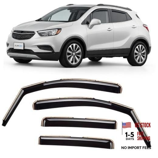 in-Channel Incredibly Durable Rain Guards for Buick Encore For Encore 13-22