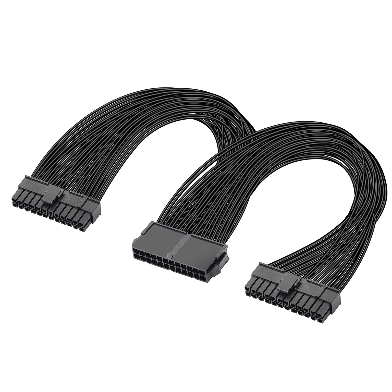 PSU Power Supply 24-pin ATX Motherboard Splitter Cable,24pin(20+4) for Dual A...