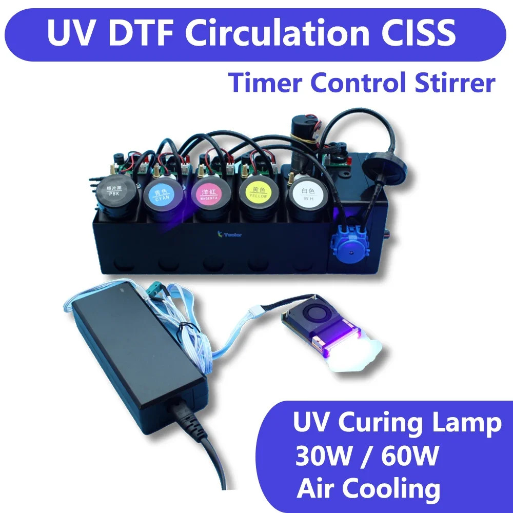 Circulation Continuous Ink Supply Kit For Eps UV DTF Printer