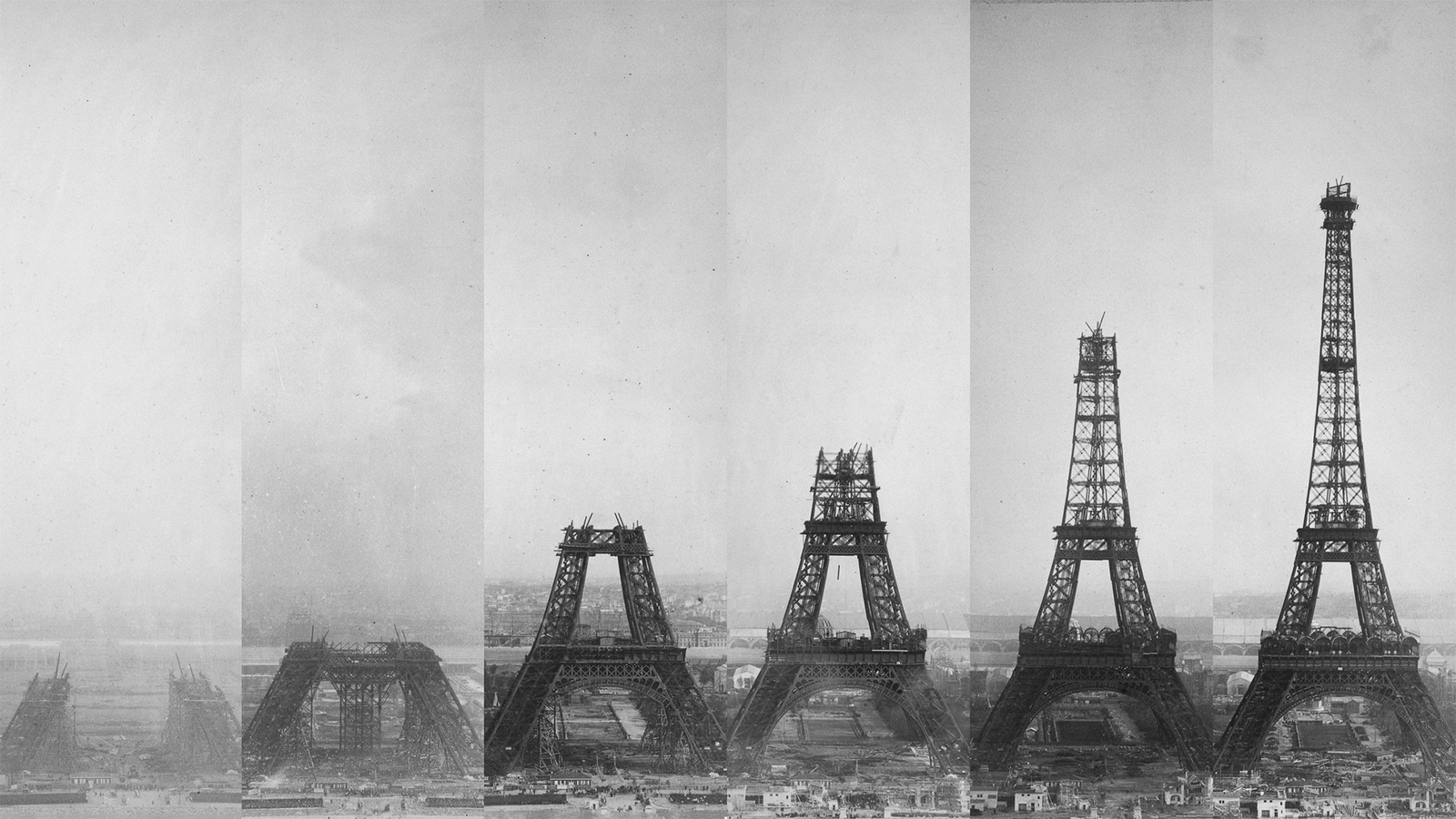 Landscape eiffel tower france architecture building Custom Gaming Mat Desk