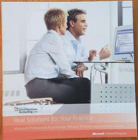 LOT MICROSOFT SMALL BUSINESS ACCOUNTING PARTNER PROGRAM CDs/PRODUCT KEYS/MANUAL