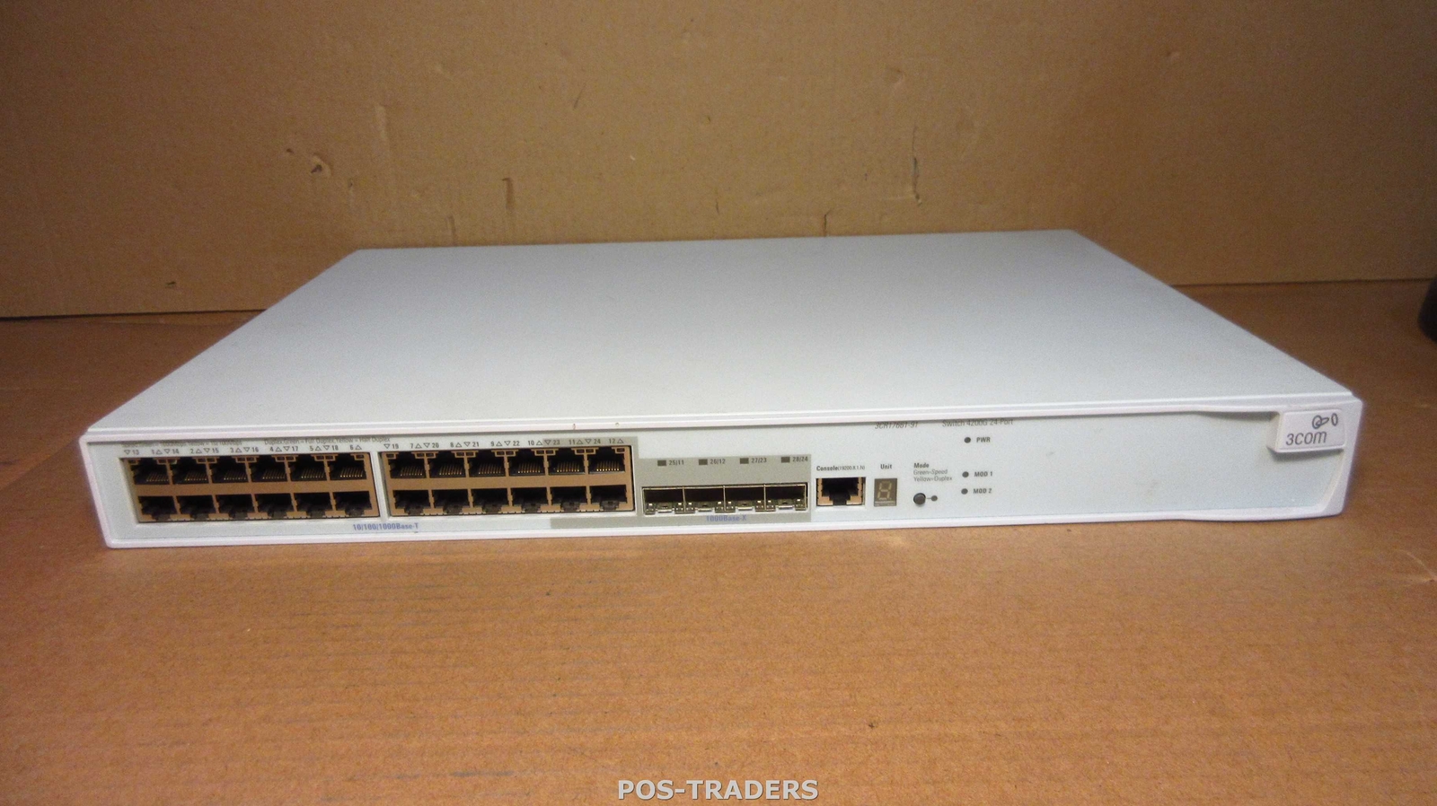3COM 3CR17661-91 4200G 24-Port Gigabit RJ-45 + 4x SFP - NO EARS Managed Switch