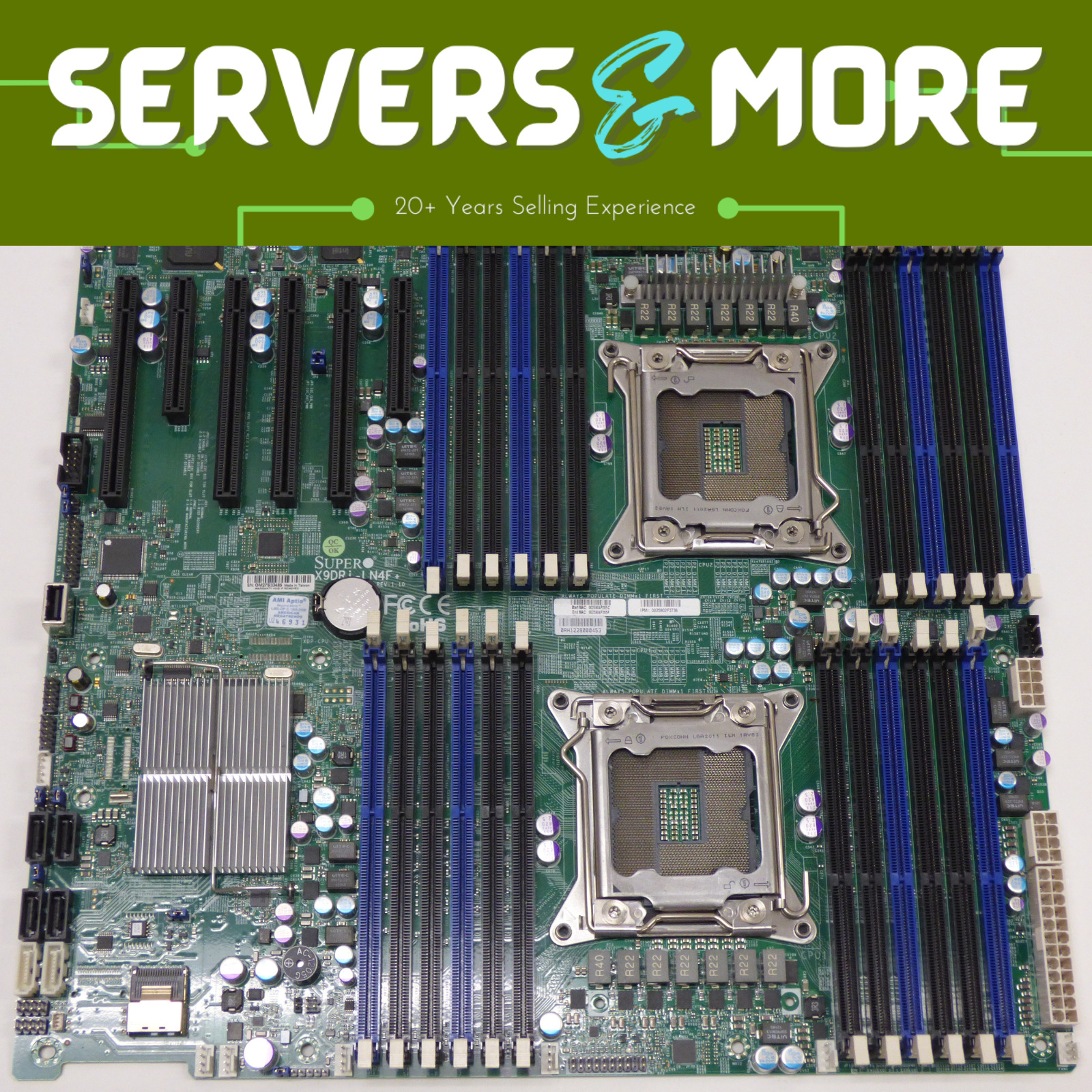 Supermicro X9DRi-LN4F+ eATX Server Board Combo | Intel Xeon E5-2620 | 384GB DDR3