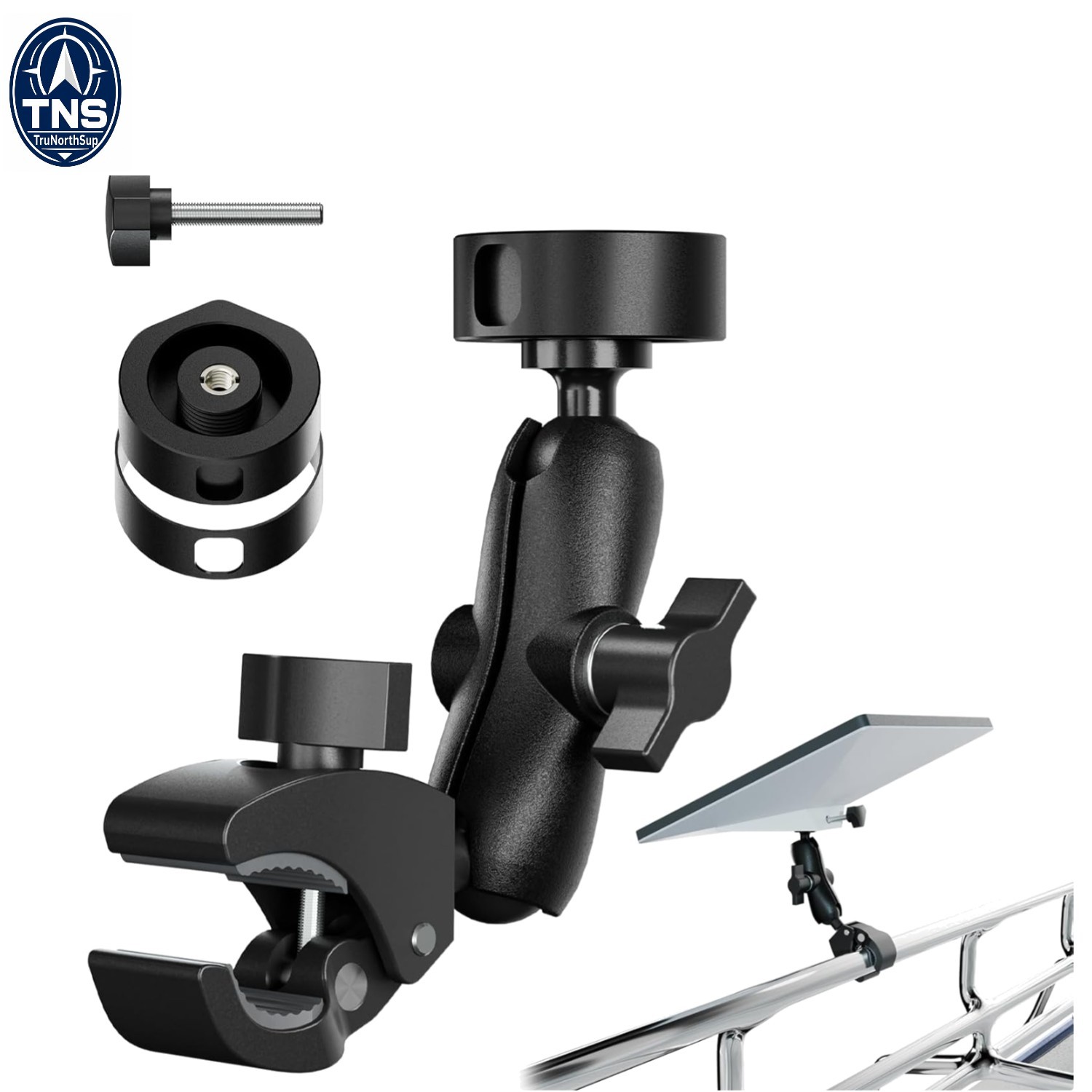Starlink Mini Clamp Mount and Pipe Adapter Kit for 2024-2026 RV Boat Truck Mo...