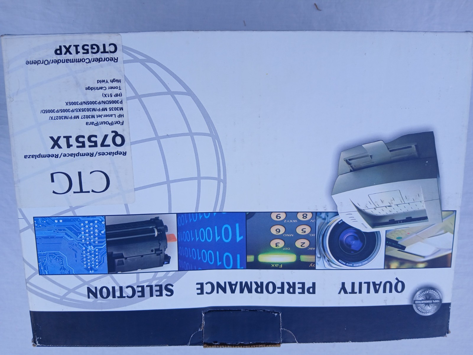 CTG Compatible Black Toner Cartridge For HP 51X Q7551X LaserJet P3005 M3035
