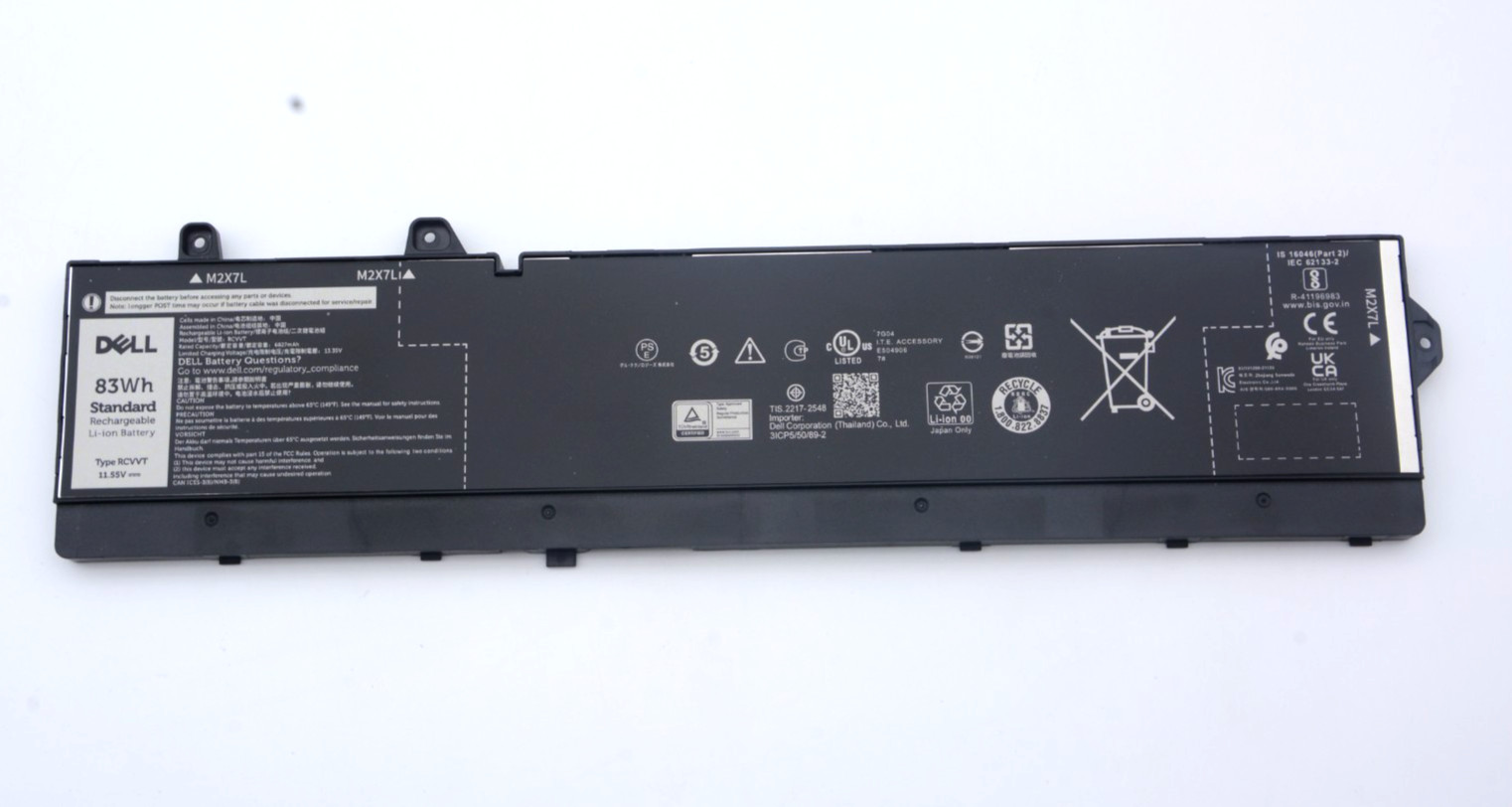 New Genuine 83Wh RCVVT NWDC0 Battery for Dell Precision 7670 7680 7770 7780 OEM
