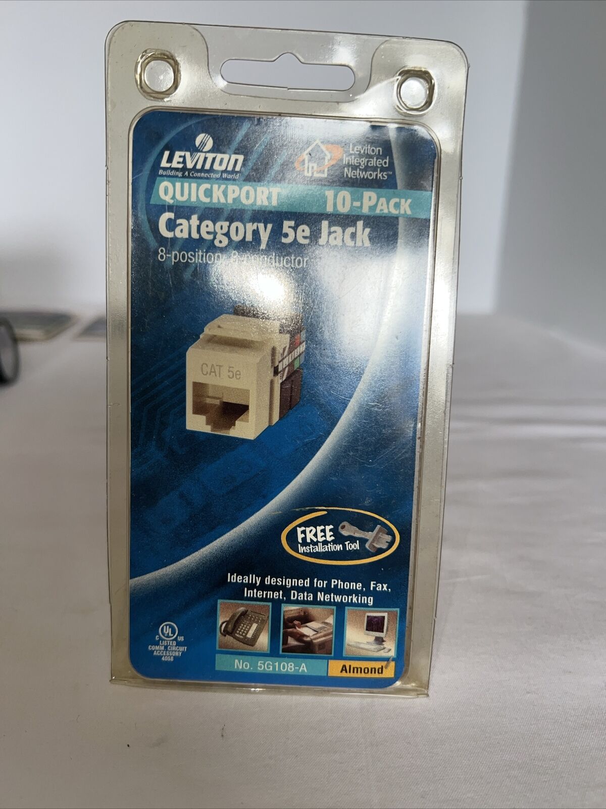 LEVITON 10 PACK CATEGORY 5e JACK BRAND NEW IN THE ORIGINAL PACKAGE NEVER OPENED