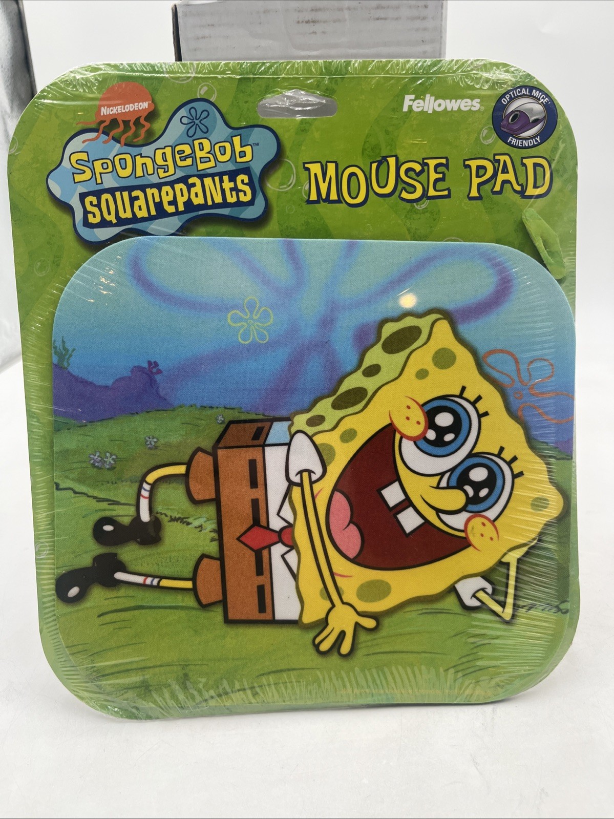 SpongeBob SquarePants Mouse Pad New Sealed Followed “SpongeBob Lazing” NOS 2002