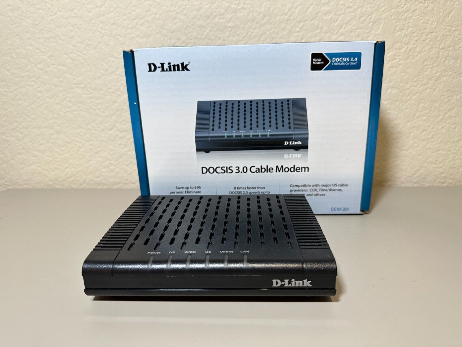D-Link DOCSIS 3.0 Cable Modem (DCM-301)