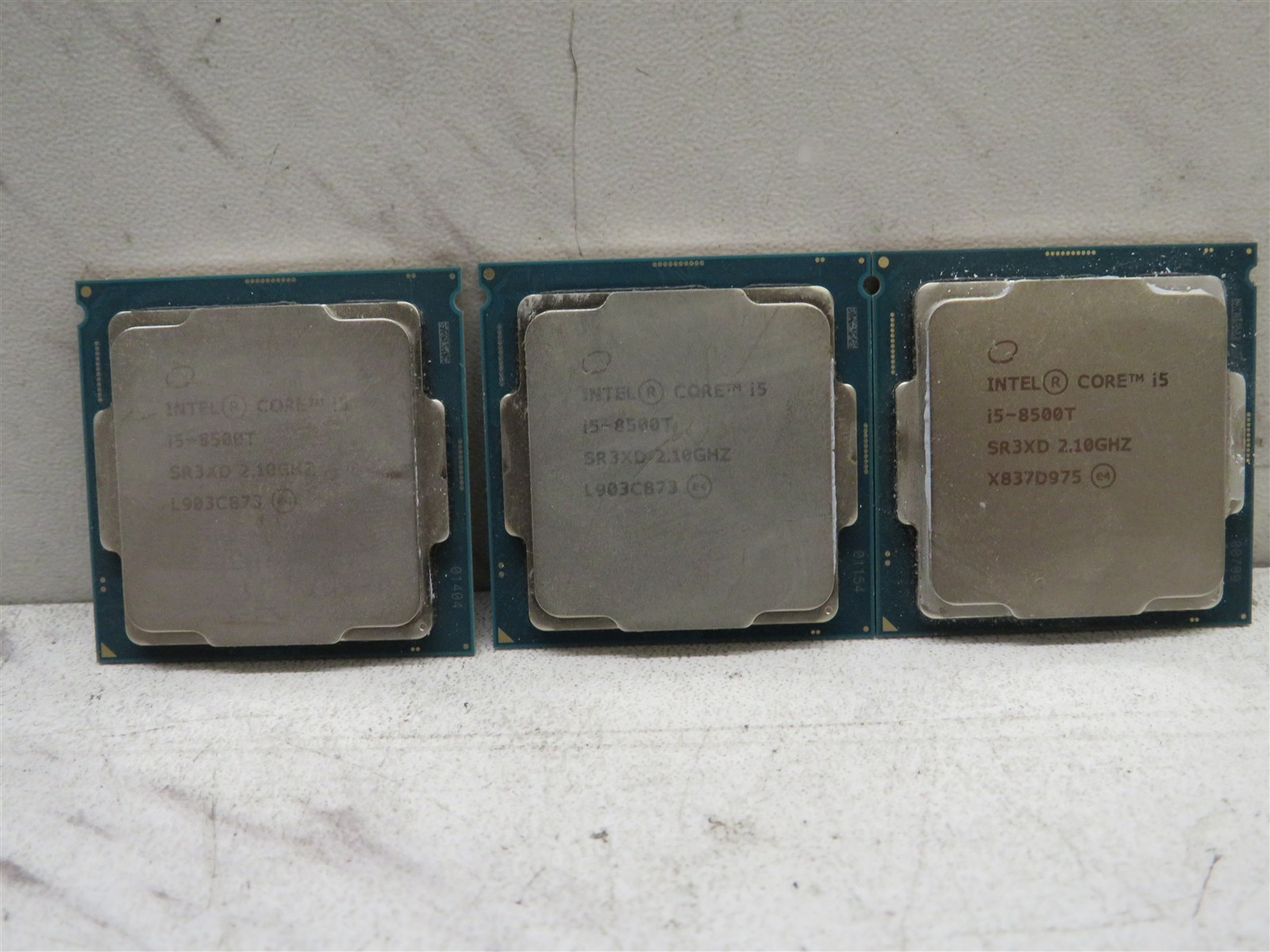Lot of 3 Intel Core i5-8500T 2.10GHz 6-Core LGA1151 CPUs SR3XD Tested