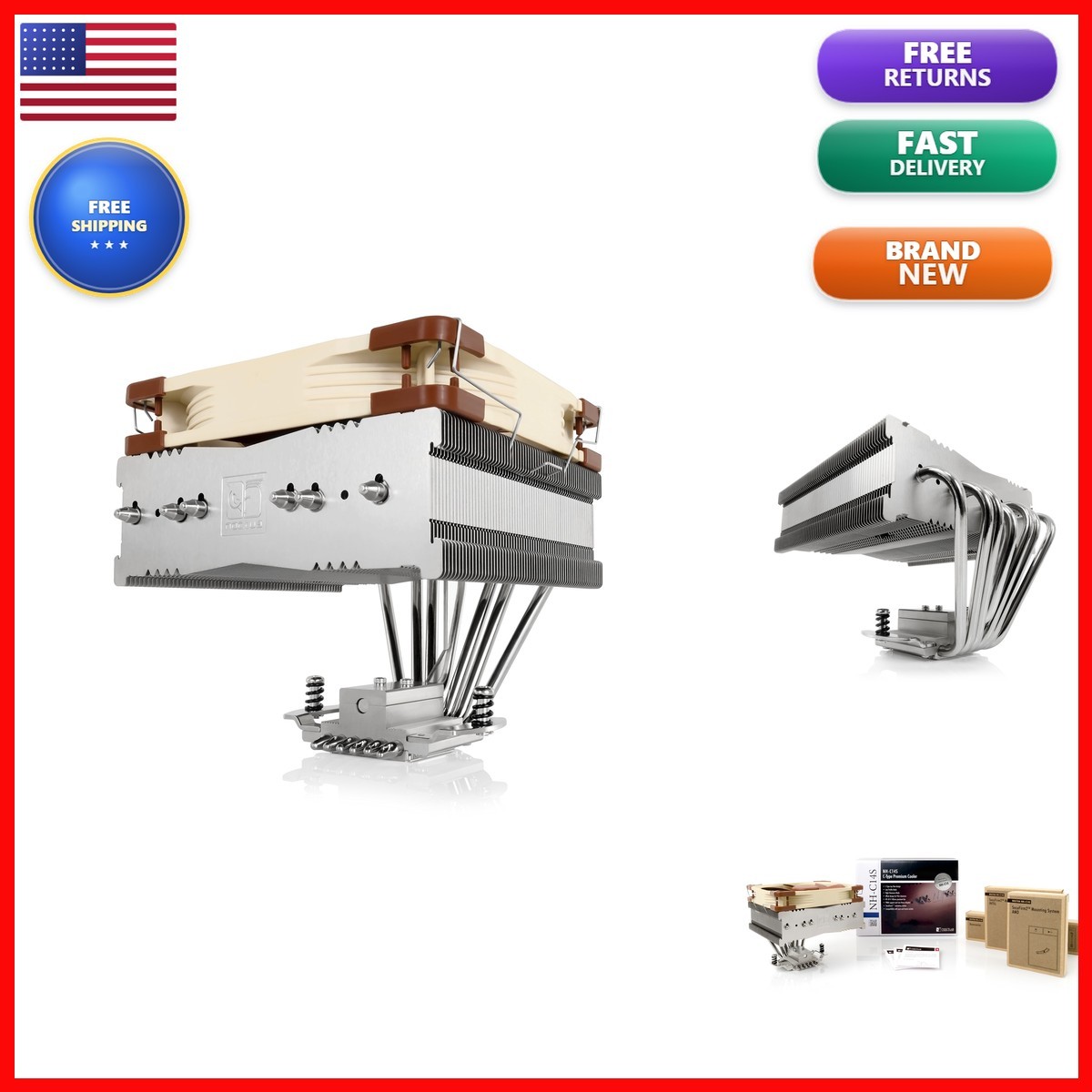 Noctua NH-C14S Quiet Top-Flow CPU Cooler