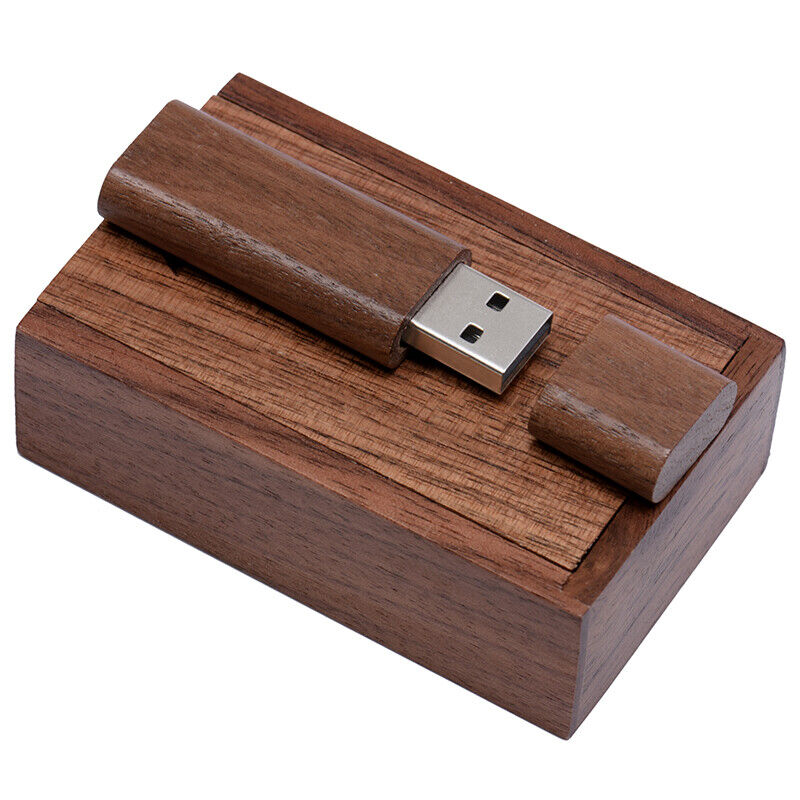 Photography Gift Box USB 2.0 Flash Drive Free Logo Wooden Pen Drive 64GB 32G 16G