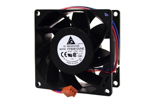 Delta FFB0812VHE 12V 80MM 3-Wire Locked Rotor Sensor Very High Speed Fan