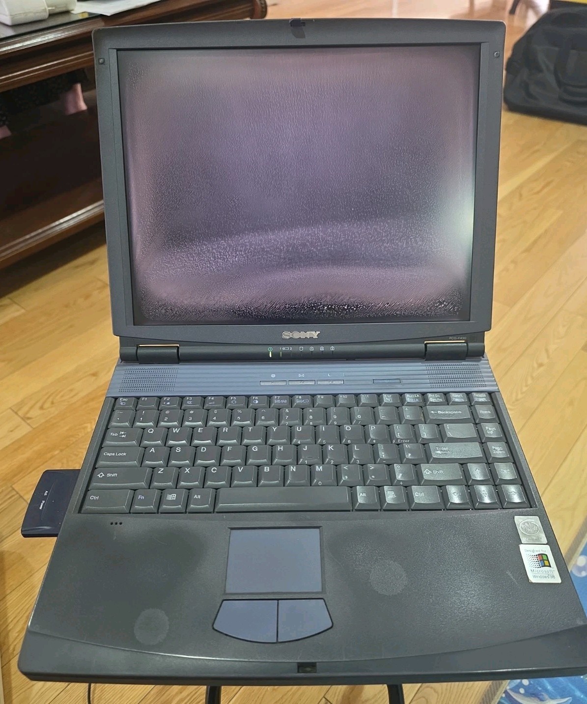 VINTAGE Sony VAIO PCG-F340 Laptop with Power Adapter and Network Card