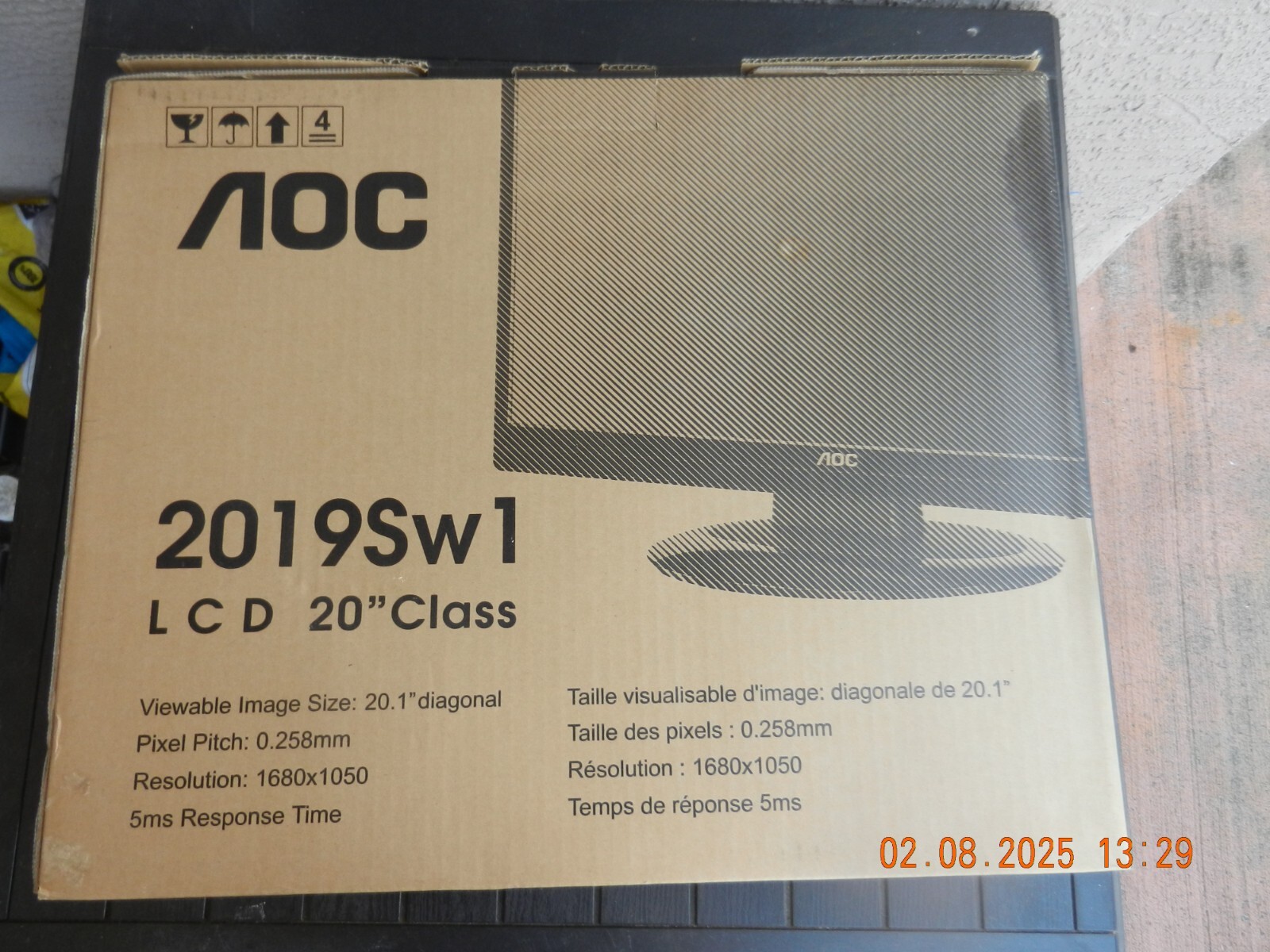 AOC 2019SW1 LCD 20 INCHES FLAT SCREEN WIDESCREEN CLASS MONITOR- SEALED