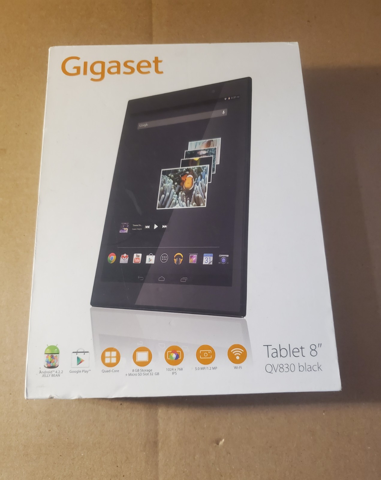 Gigaset QV830 Tablet Quad-Core 1.2GHz 8GB 8in